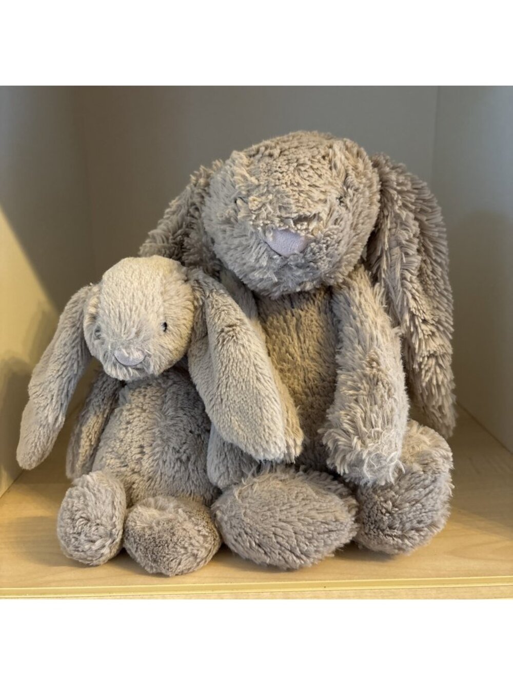 Jellycat Bashful Bunny Rabbit Light Brown Tan Plush Toy Stuffed Animal 10” & 7"